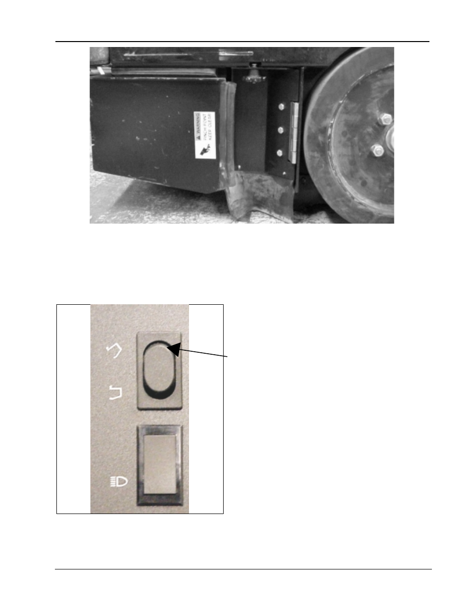 Main broom compartment door, Hopper lift switch | Nilfisk-ALTO 2000 User Manual | Page 22 / 157