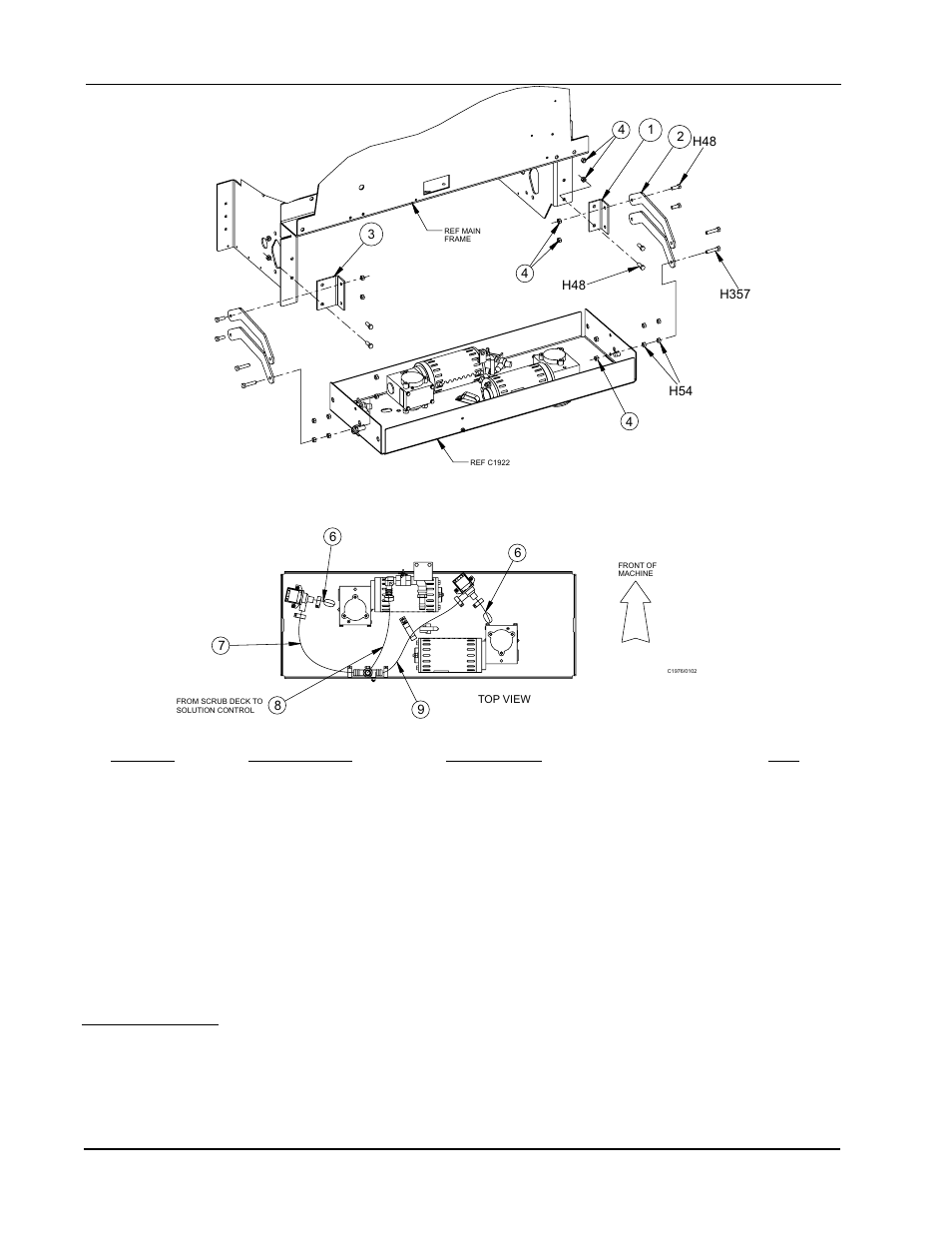 Scrub deck assembly (40”) | Nilfisk-ALTO 2000 User Manual | Page 66 / 157