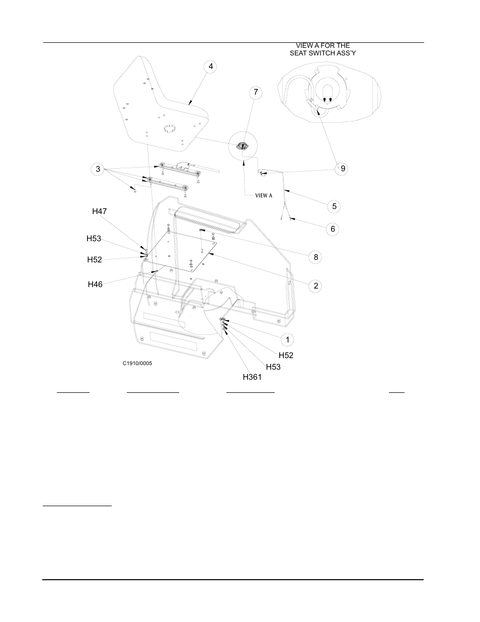 Seat assembly | Nilfisk-ALTO 2000 User Manual | Page 96 / 157