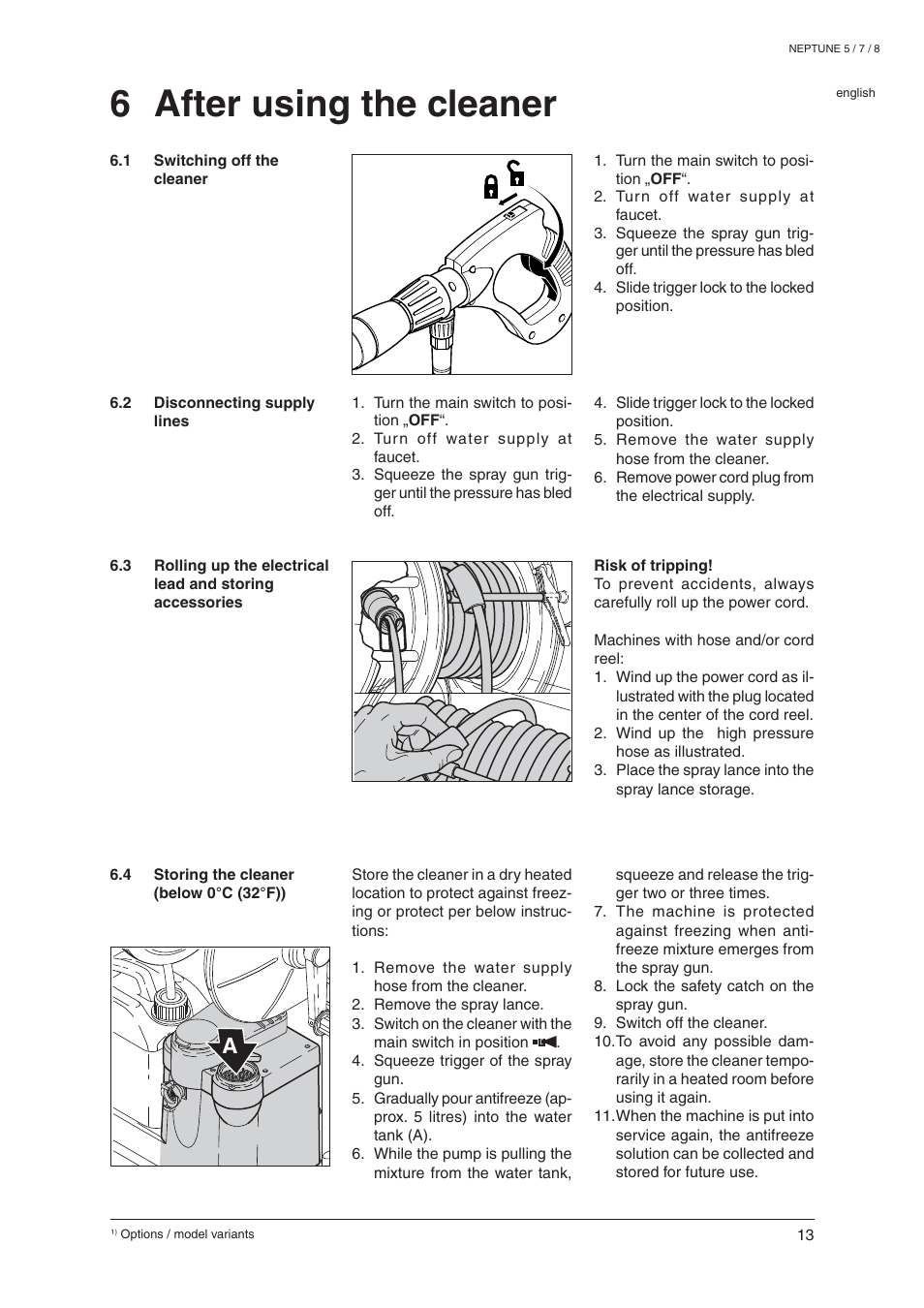 6 after using the cleaner | Nilfisk-ALTO NEPTUNE 8 User Manual | Page 15 / 21