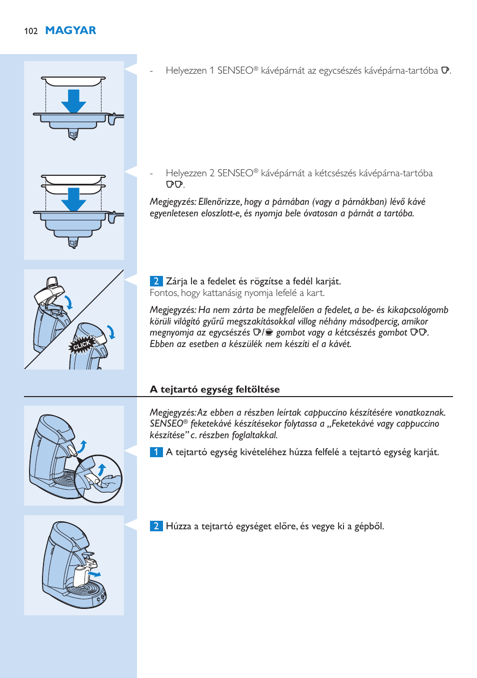 Philips SENSEO® Kaffeepadmaschine User Manual | Page 102 / 162