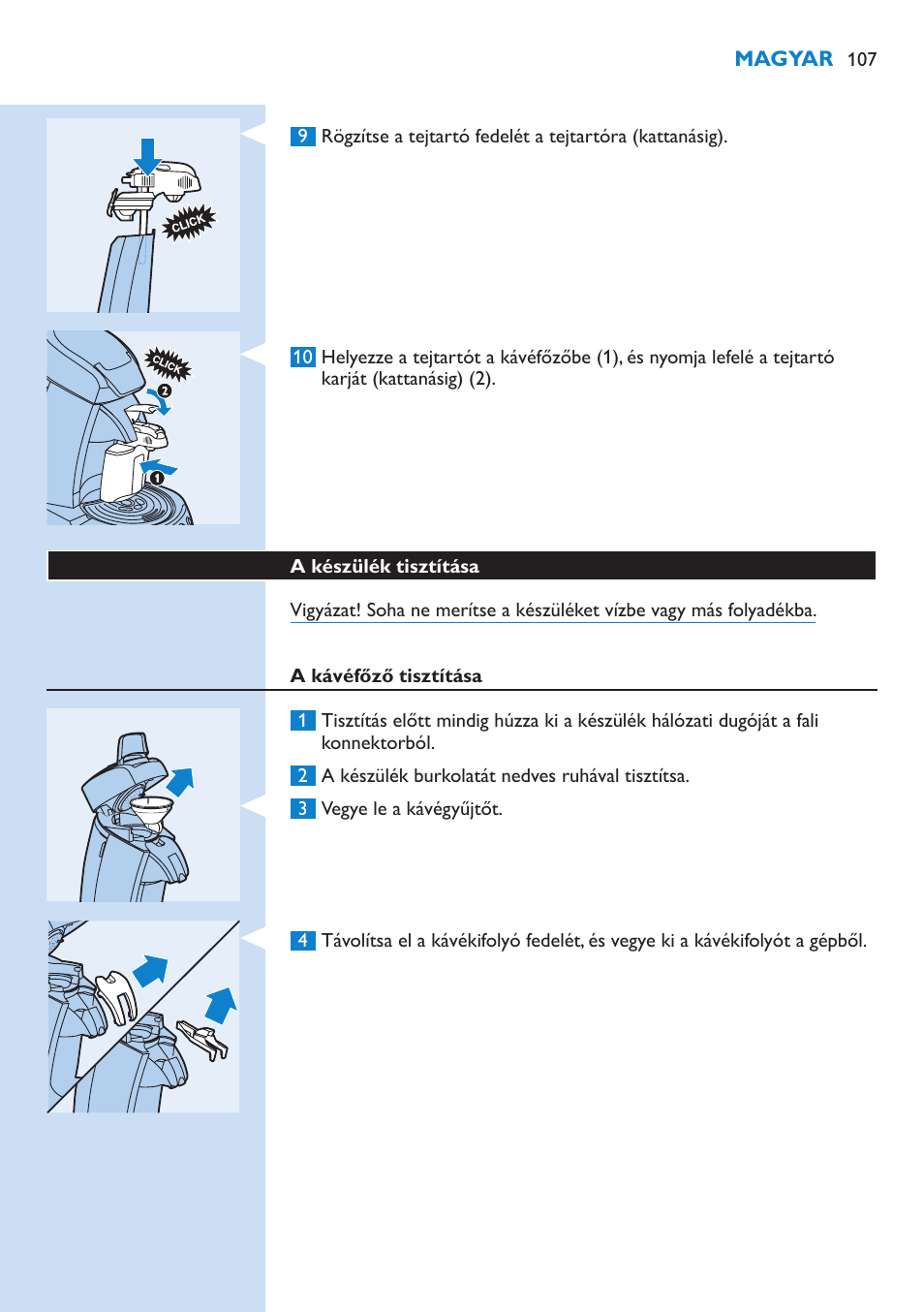 Philips SENSEO® Kaffeepadmaschine User Manual | Page 107 / 162