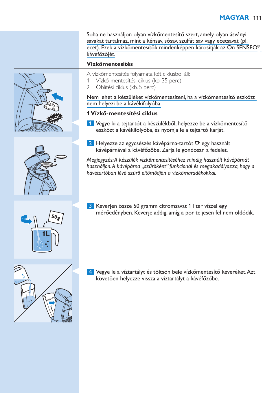 Philips SENSEO® Kaffeepadmaschine User Manual | Page 111 / 162