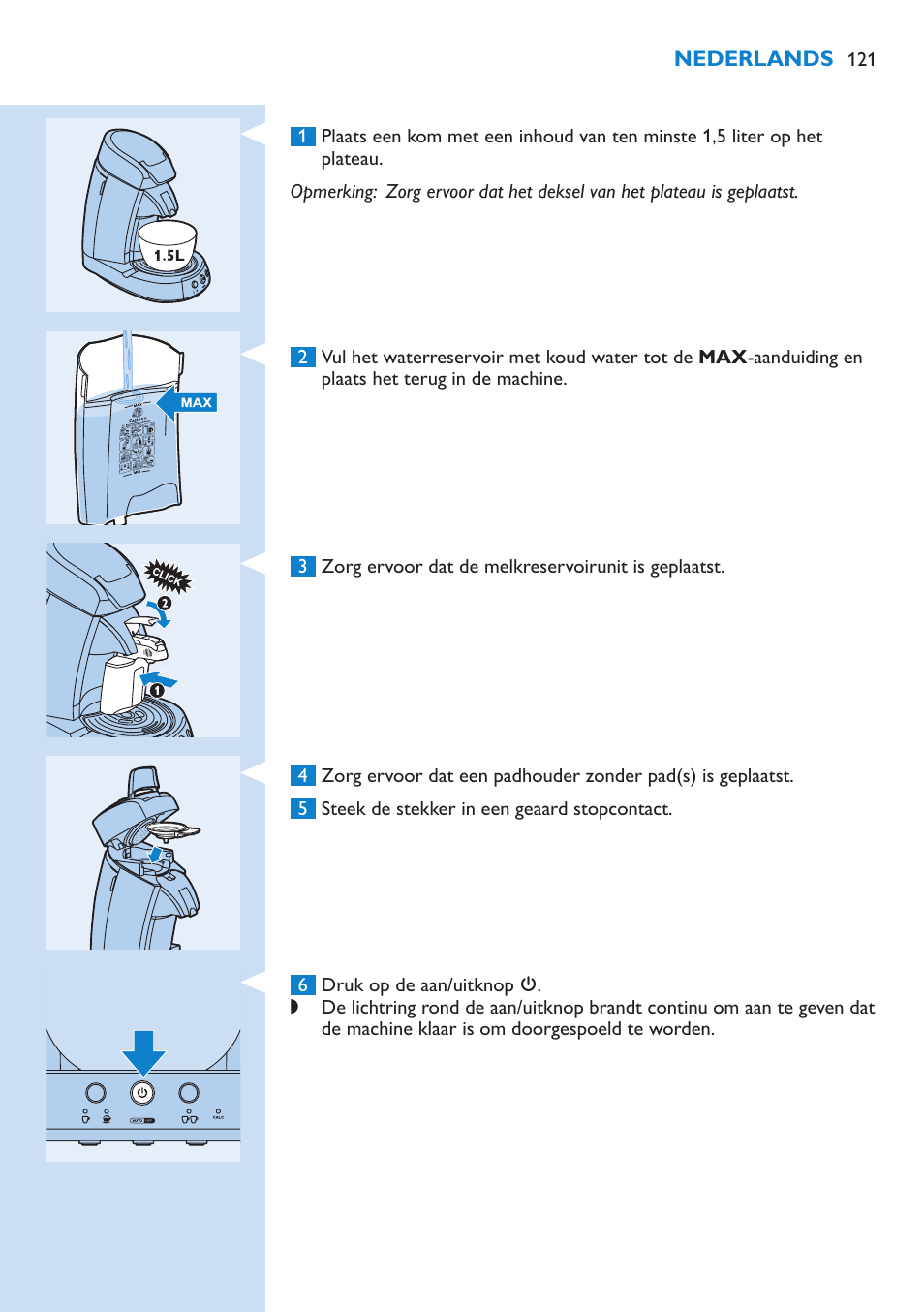 Philips SENSEO® Kaffeepadmaschine User Manual | Page 121 / 162