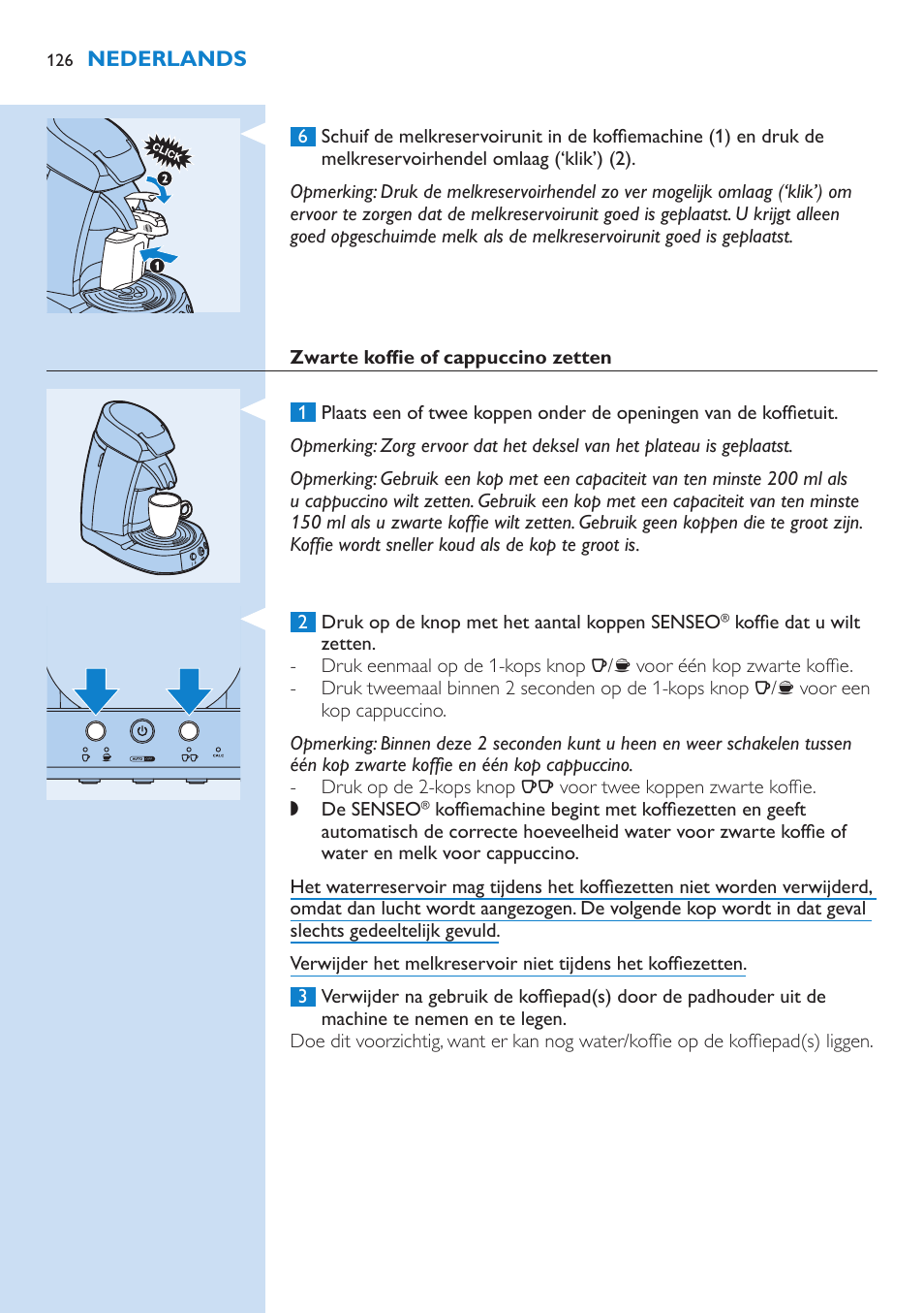 Philips SENSEO® Kaffeepadmaschine User Manual | Page 126 / 162