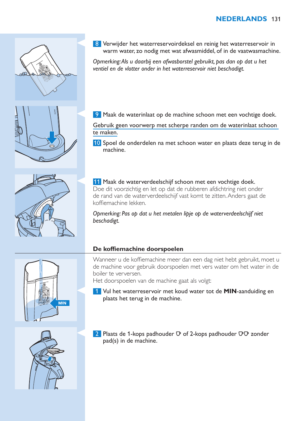 Philips SENSEO® Kaffeepadmaschine User Manual | Page 131 / 162