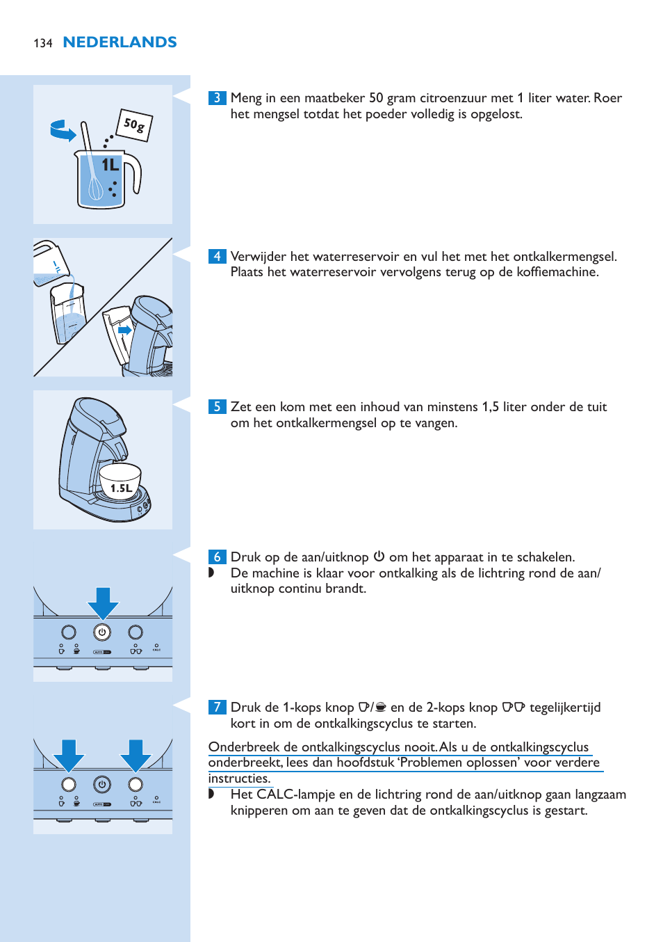 Philips SENSEO® Kaffeepadmaschine User Manual | Page 134 / 162