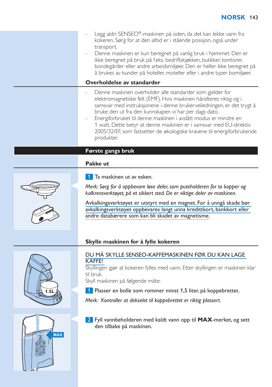 Philips SENSEO® Kaffeepadmaschine User Manual | Page 143 / 162