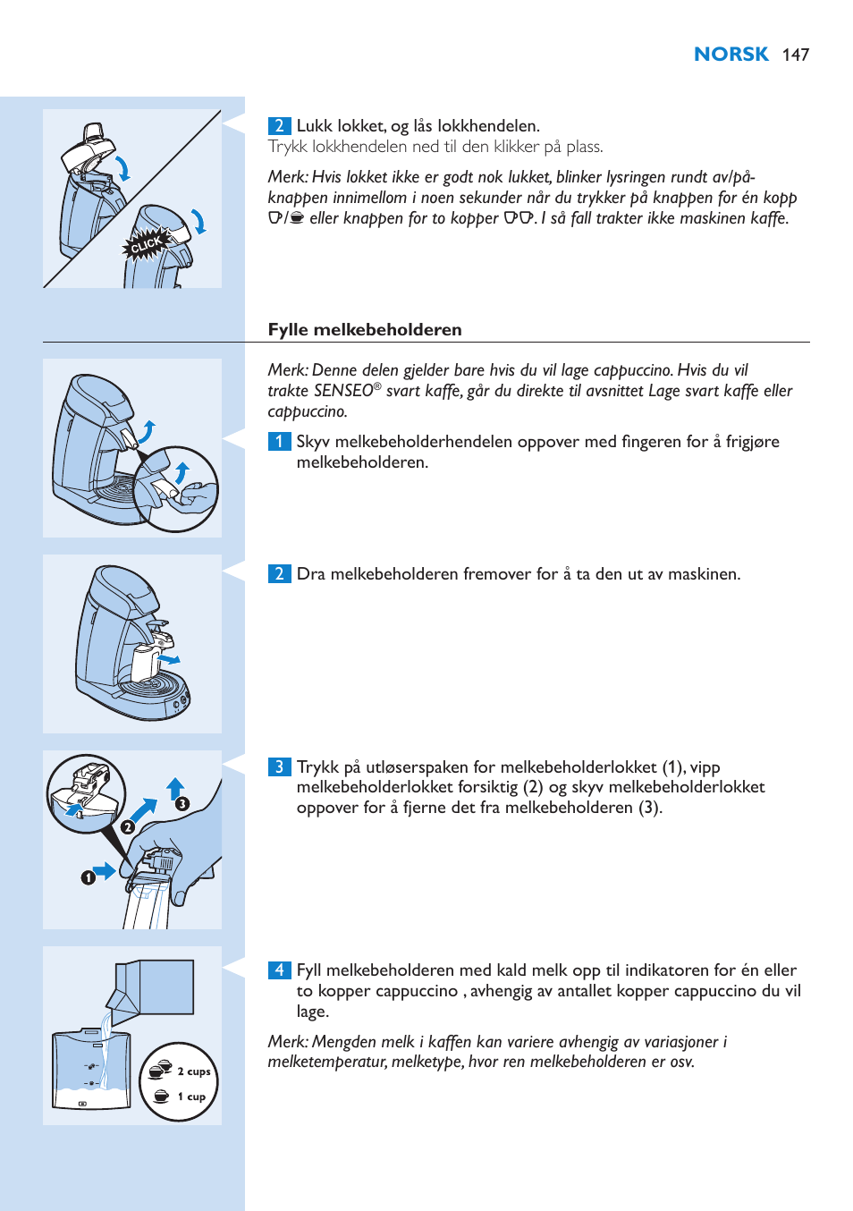 Philips SENSEO® Kaffeepadmaschine User Manual | Page 147 / 162