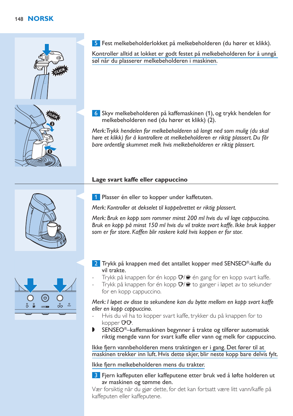 Philips SENSEO® Kaffeepadmaschine User Manual | Page 148 / 162