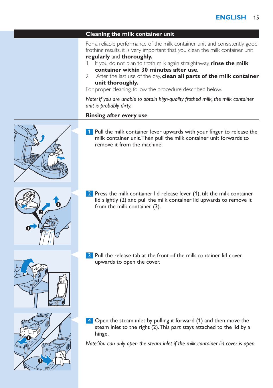 Philips SENSEO® Kaffeepadmaschine User Manual | Page 15 / 162