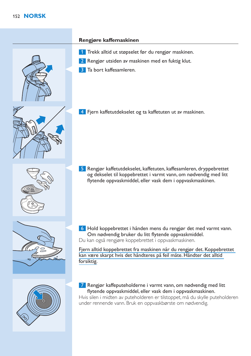 Philips SENSEO® Kaffeepadmaschine User Manual | Page 152 / 162
