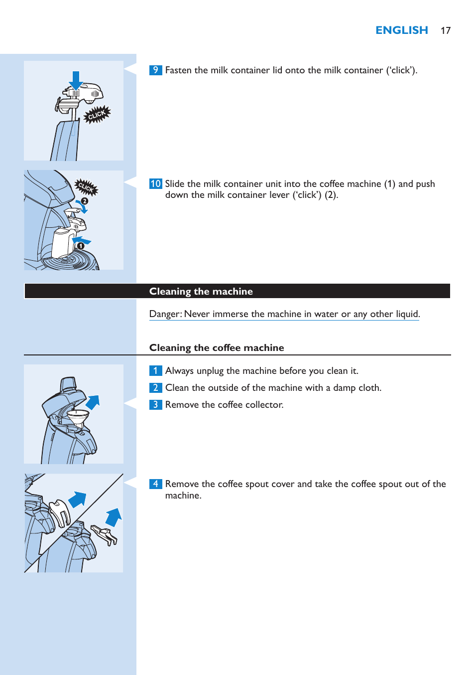 Philips SENSEO® Kaffeepadmaschine User Manual | Page 17 / 162