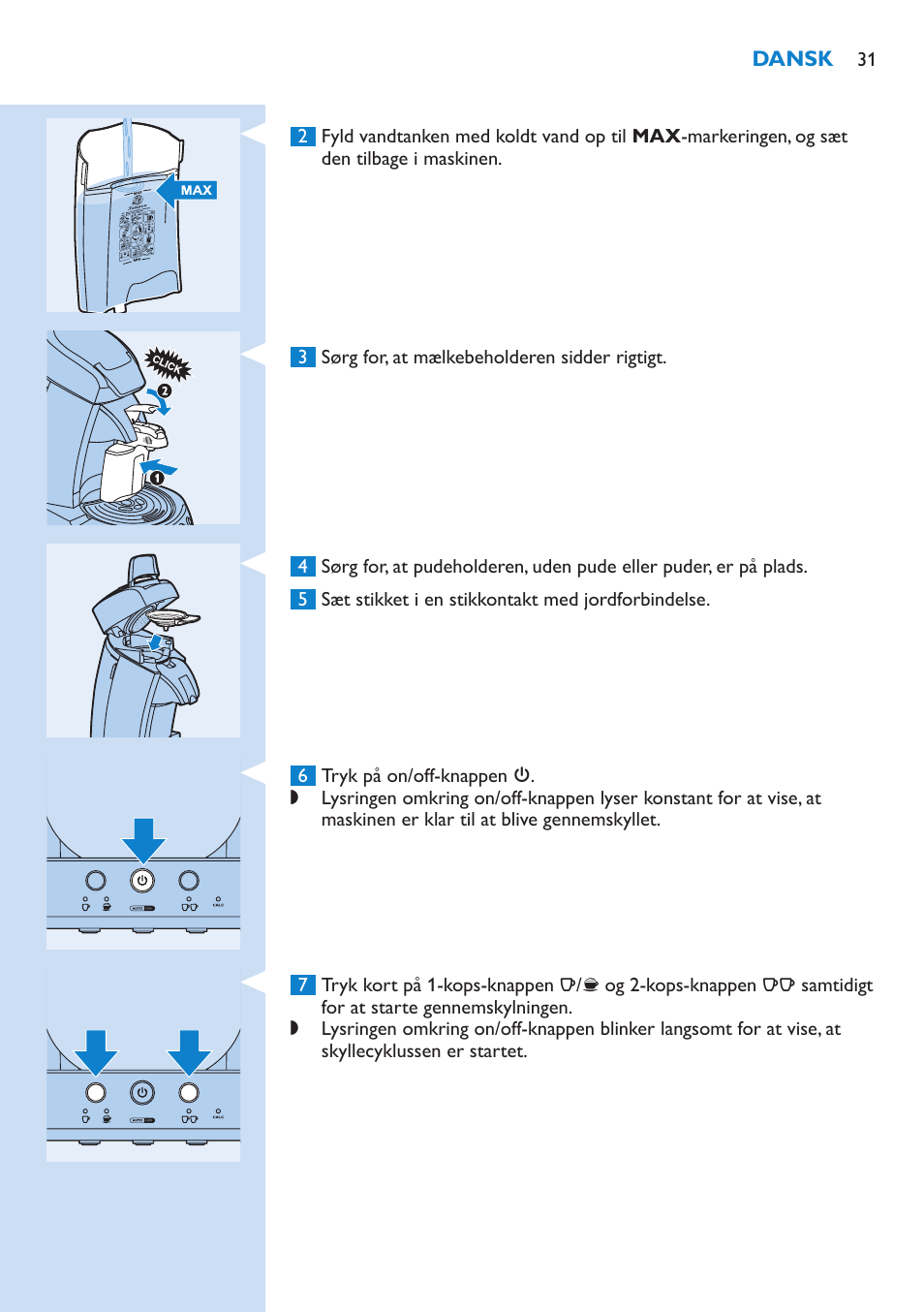 Philips SENSEO® Kaffeepadmaschine User Manual | Page 31 / 162