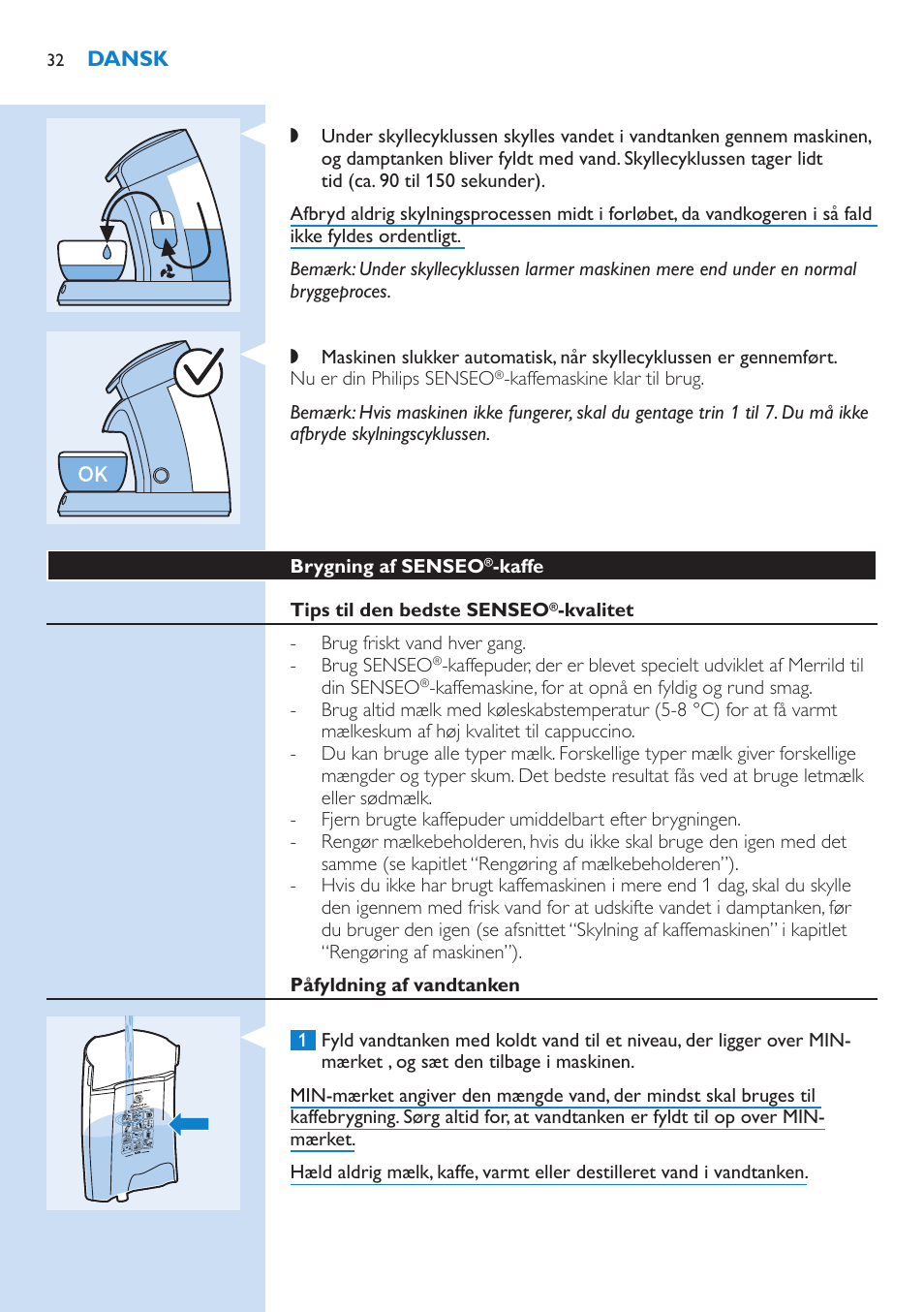 Philips SENSEO® Kaffeepadmaschine User Manual | Page 32 / 162