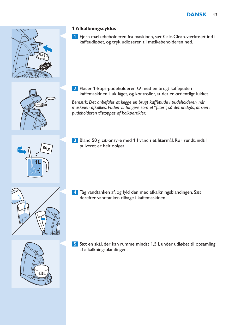 Philips SENSEO® Kaffeepadmaschine User Manual | Page 43 / 162