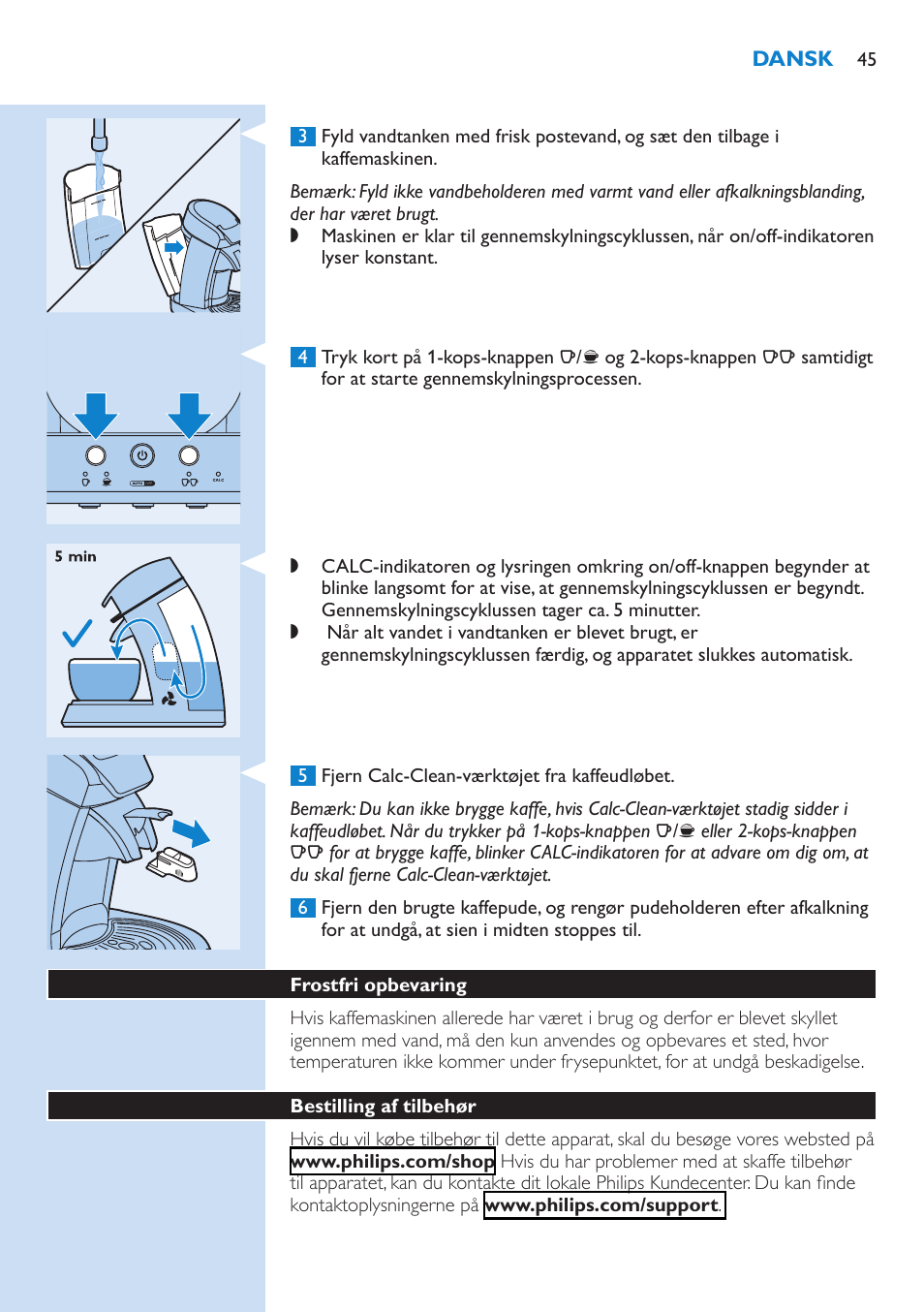 Philips SENSEO® Kaffeepadmaschine User Manual | Page 45 / 162