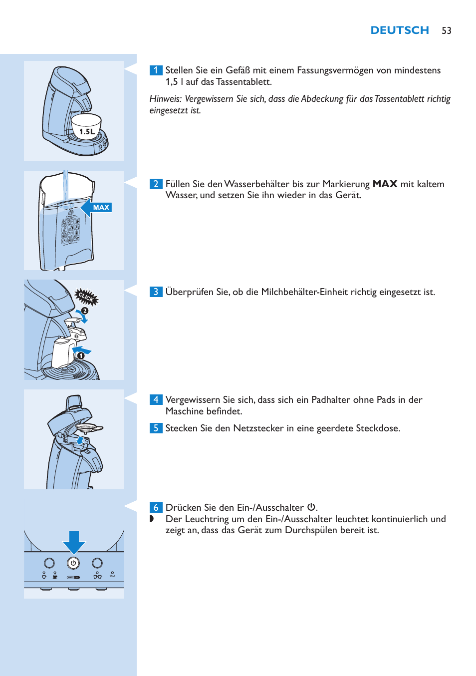 Philips SENSEO® Kaffeepadmaschine User Manual | Page 53 / 162