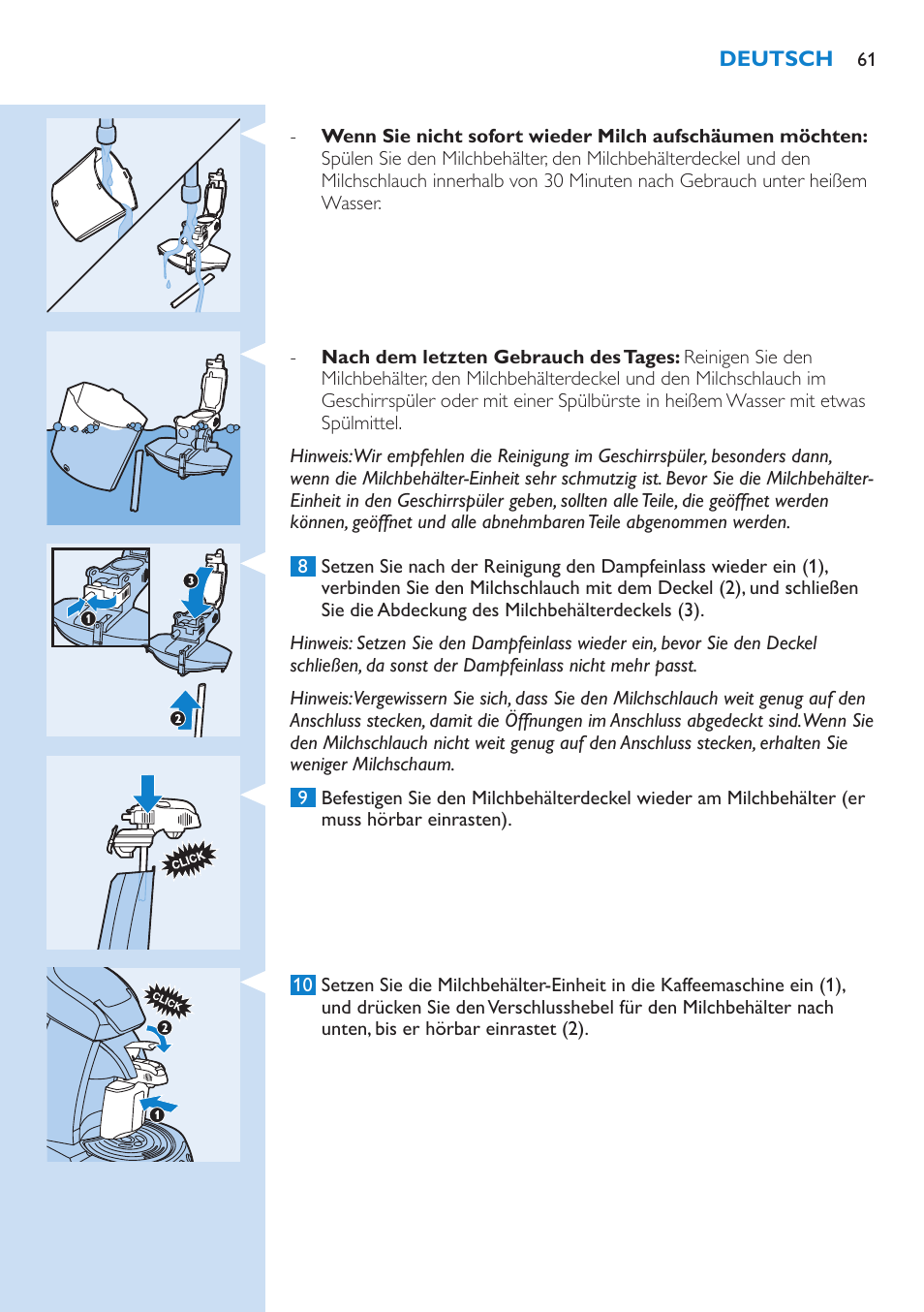 Philips SENSEO® Kaffeepadmaschine User Manual | Page 61 / 162