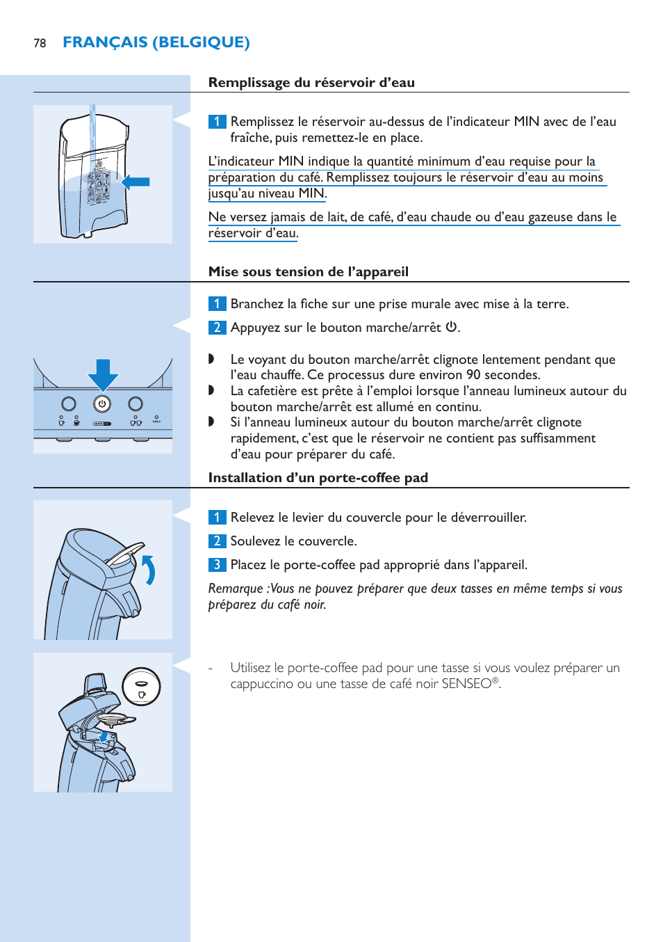 Philips SENSEO® Kaffeepadmaschine User Manual | Page 78 / 162