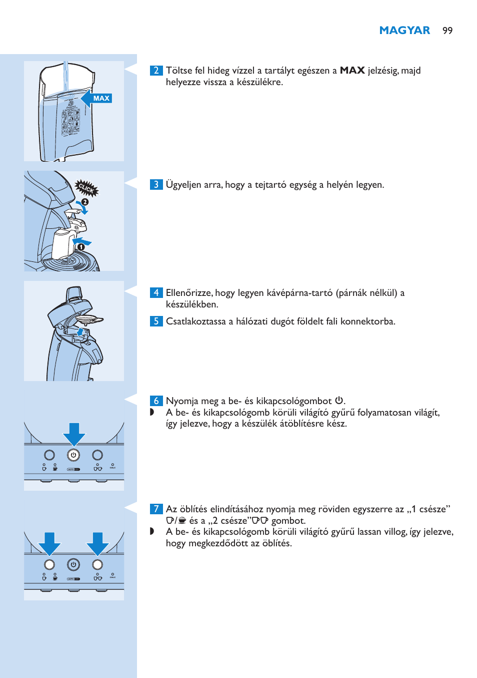 Philips SENSEO® Kaffeepadmaschine User Manual | Page 99 / 162