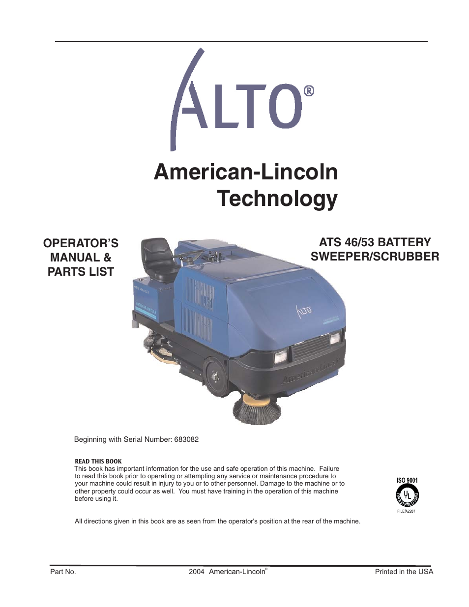 Nilfisk-ALTO ATS 46/53 User Manual | 49 pages