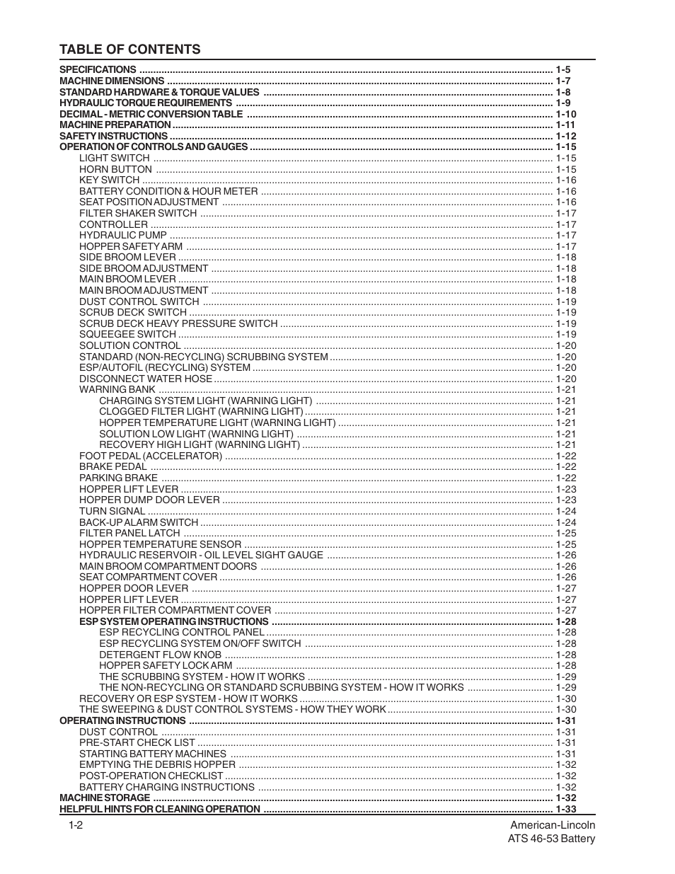 Nilfisk-ALTO ATS 46/53 User Manual | Page 2 / 49