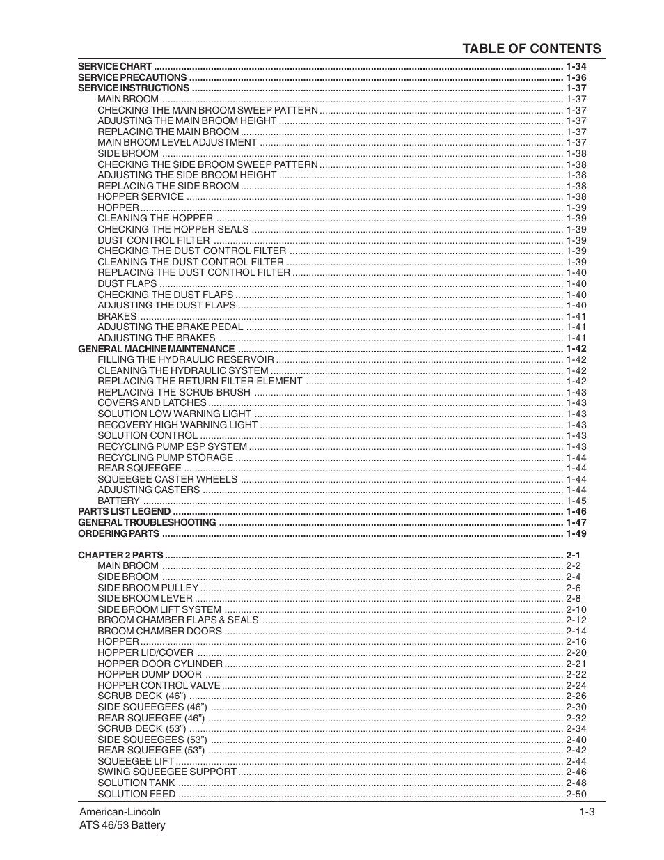 Nilfisk-ALTO ATS 46/53 User Manual | Page 3 / 49