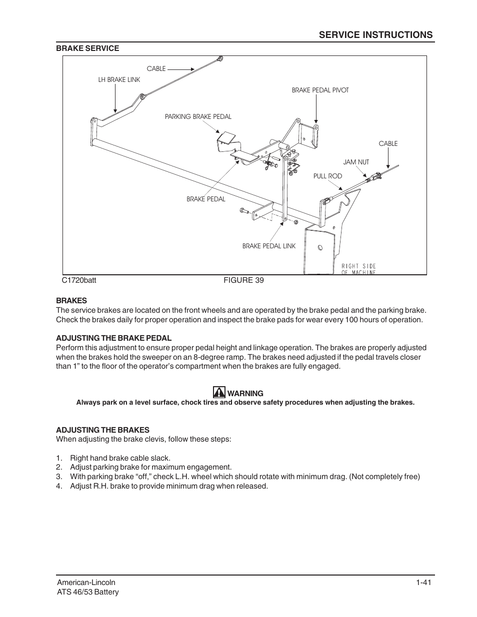 Service instructions | Nilfisk-ALTO ATS 46/53 User Manual | Page 41 / 49