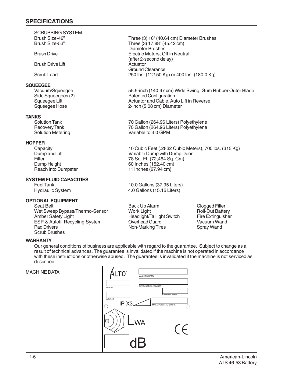 Nilfisk-ALTO ATS 46/53 User Manual | Page 6 / 49