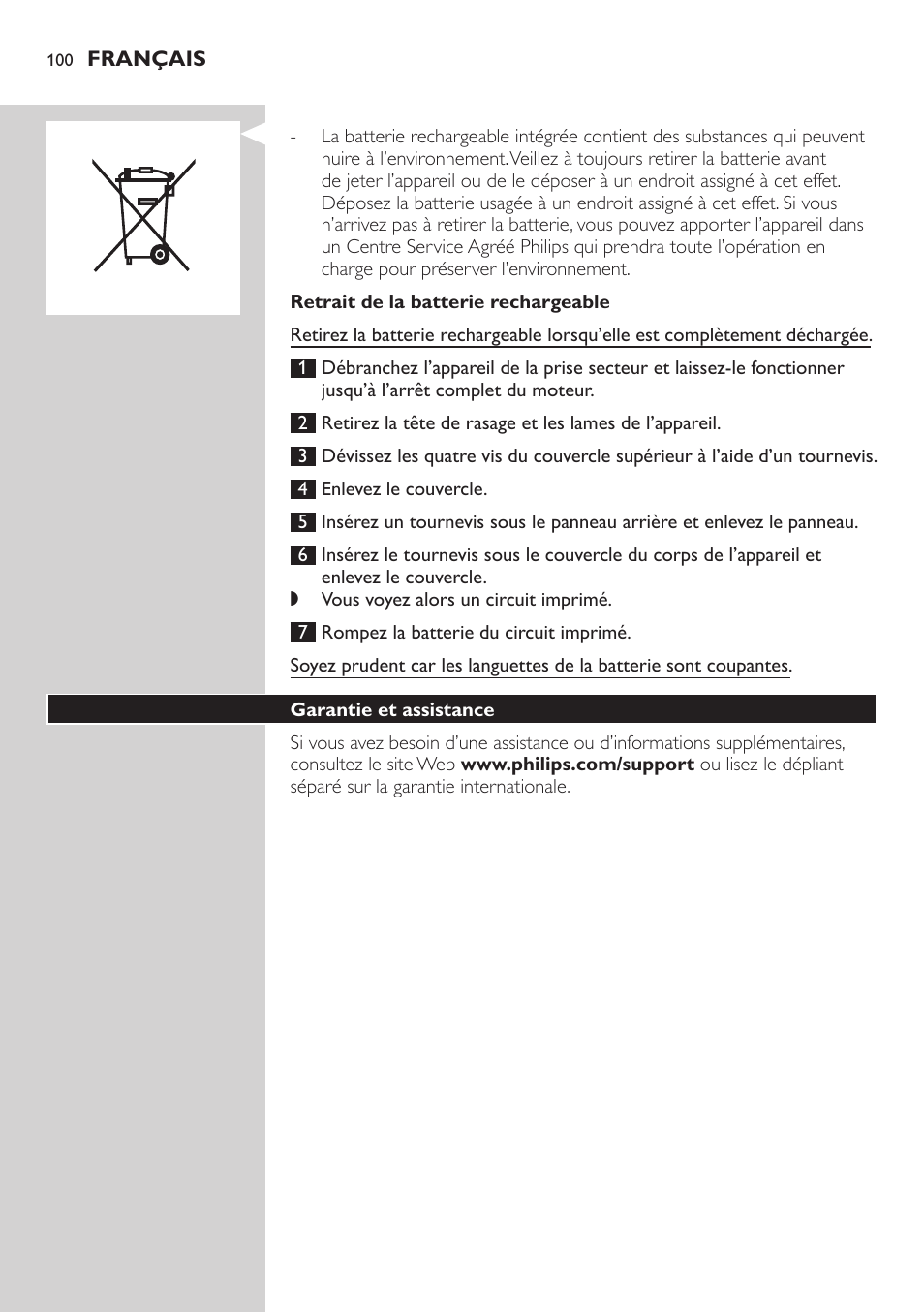 Philips StyleShaver Wasserdichter Rasierer und Styler User Manual | Page 100 / 182