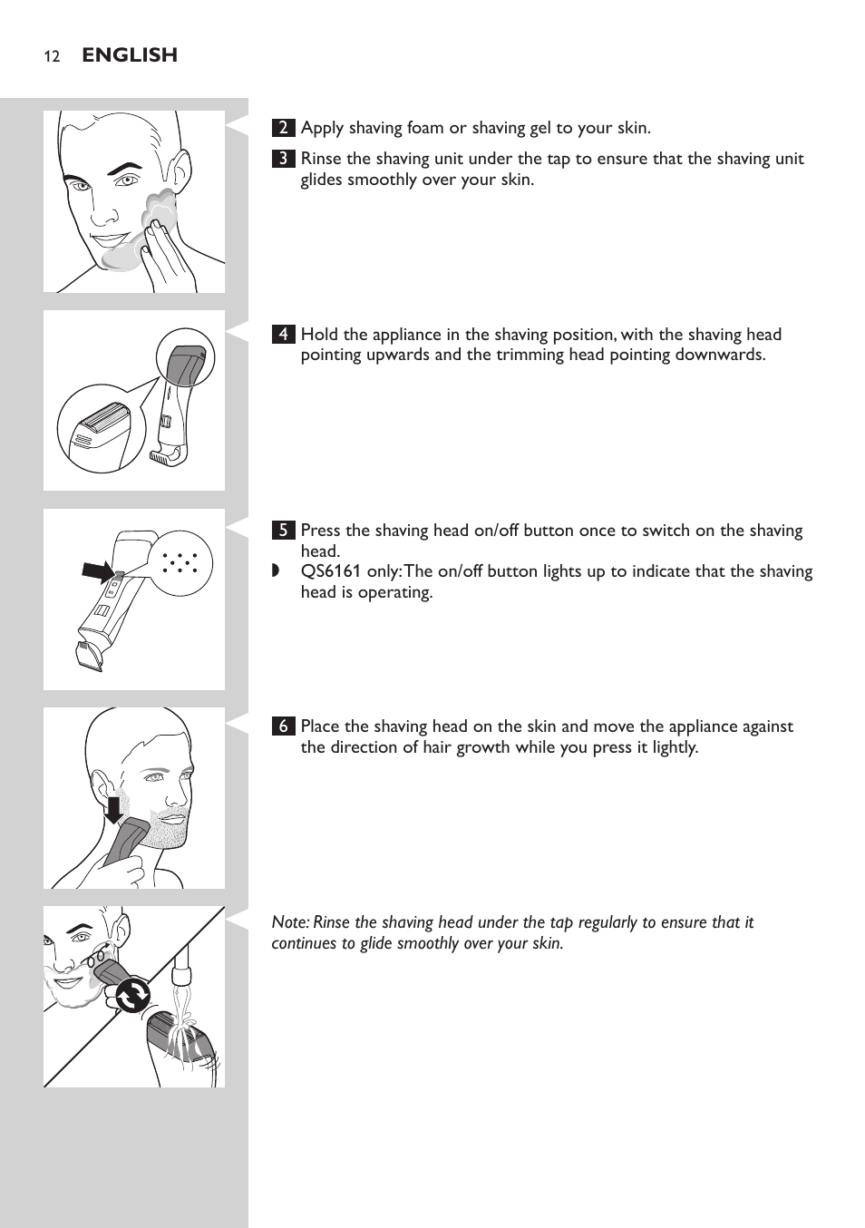 Philips StyleShaver Wasserdichter Rasierer und Styler User Manual | Page 12 / 182