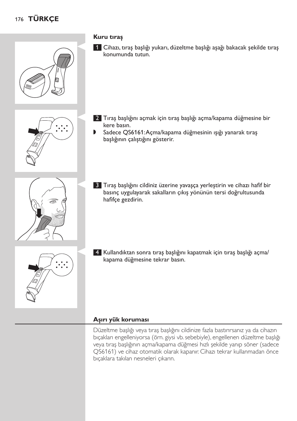 Philips StyleShaver Wasserdichter Rasierer und Styler User Manual | Page 176 / 182