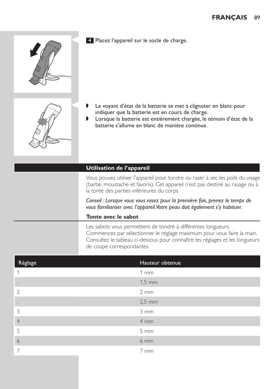 Philips StyleShaver Wasserdichter Rasierer und Styler User Manual | Page 89 / 182