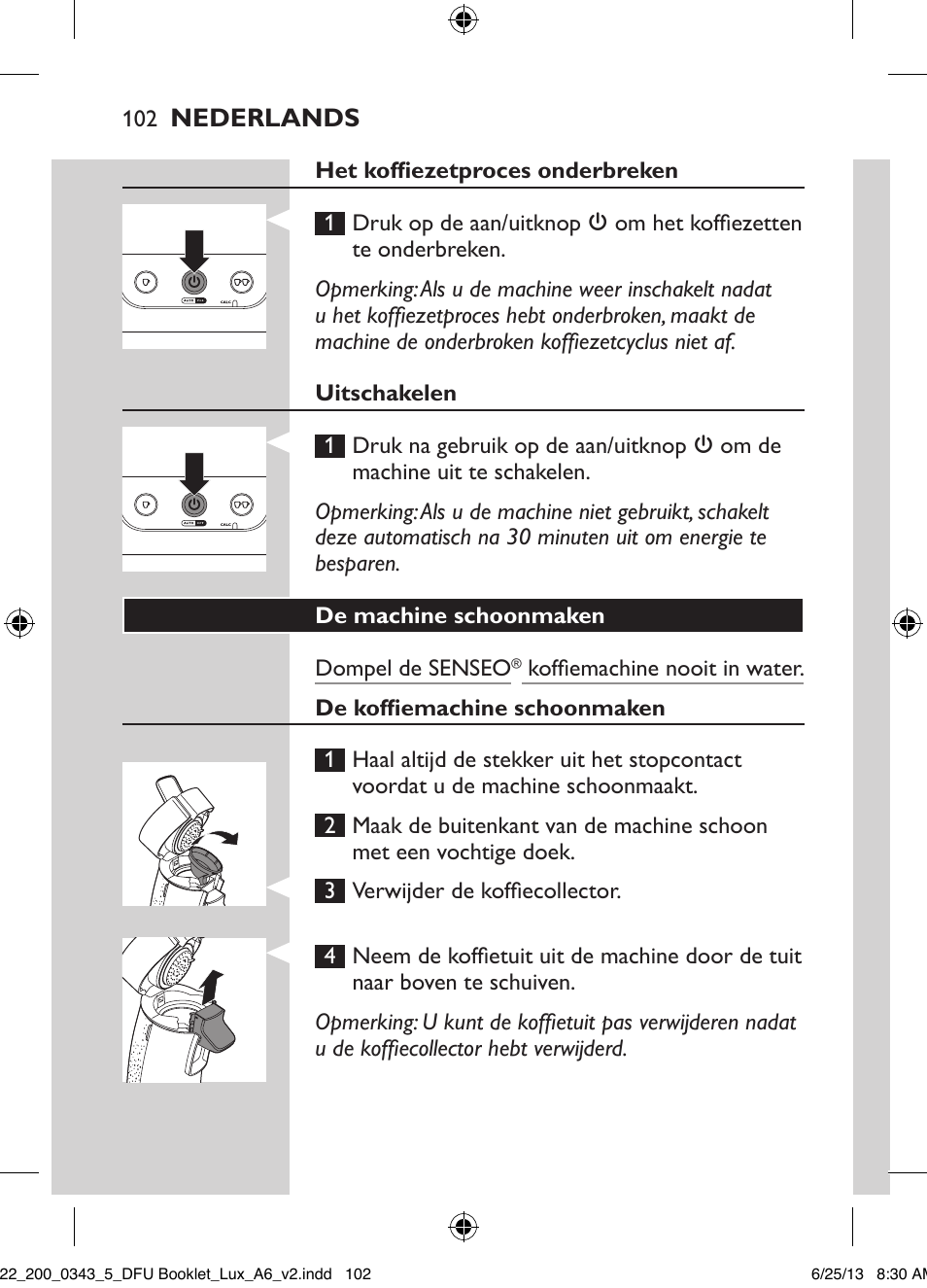 Philips SENSEO® Viva Café Kaffeepadmaschine User Manual | Page 102 / 118