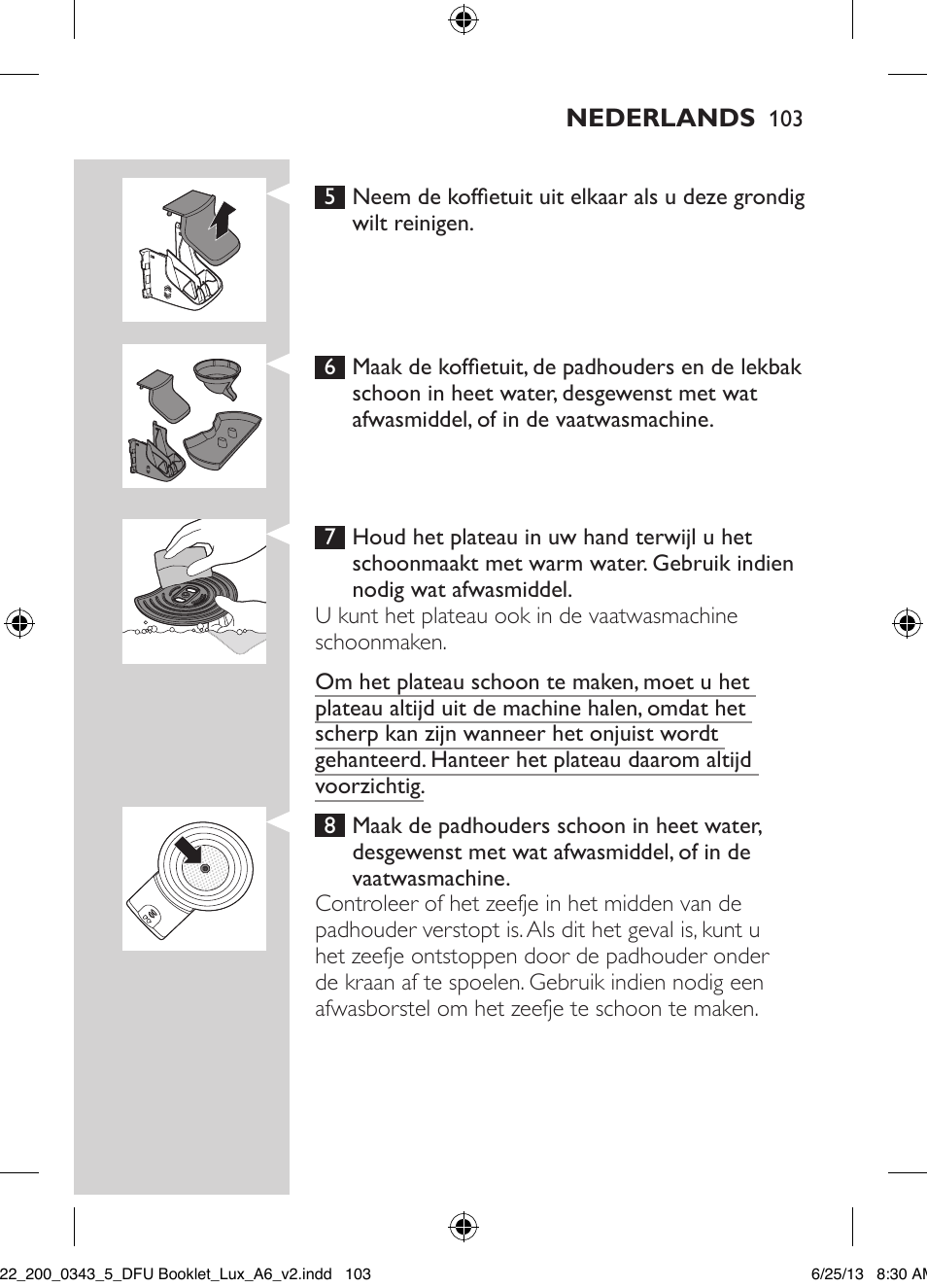 Philips SENSEO® Viva Café Kaffeepadmaschine User Manual | Page 103 / 118