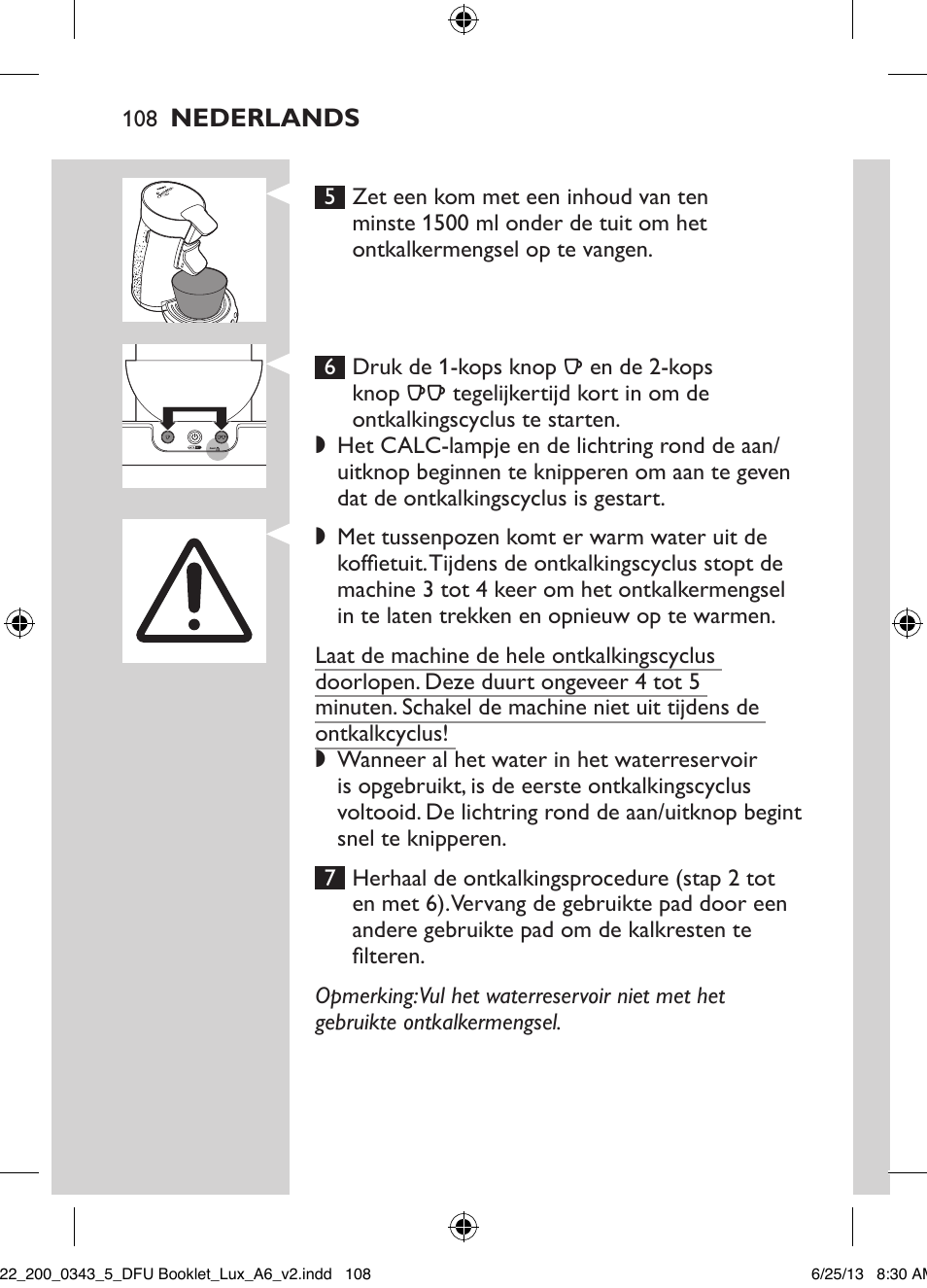 Philips SENSEO® Viva Café Kaffeepadmaschine User Manual | Page 108 / 118