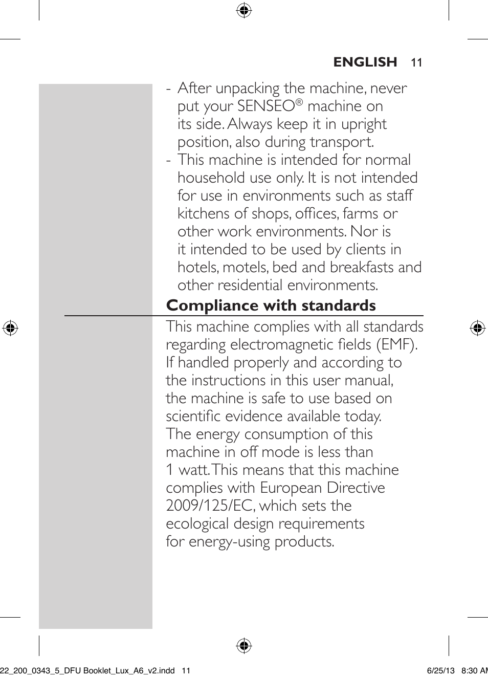 Philips SENSEO® Viva Café Kaffeepadmaschine User Manual | Page 11 / 118