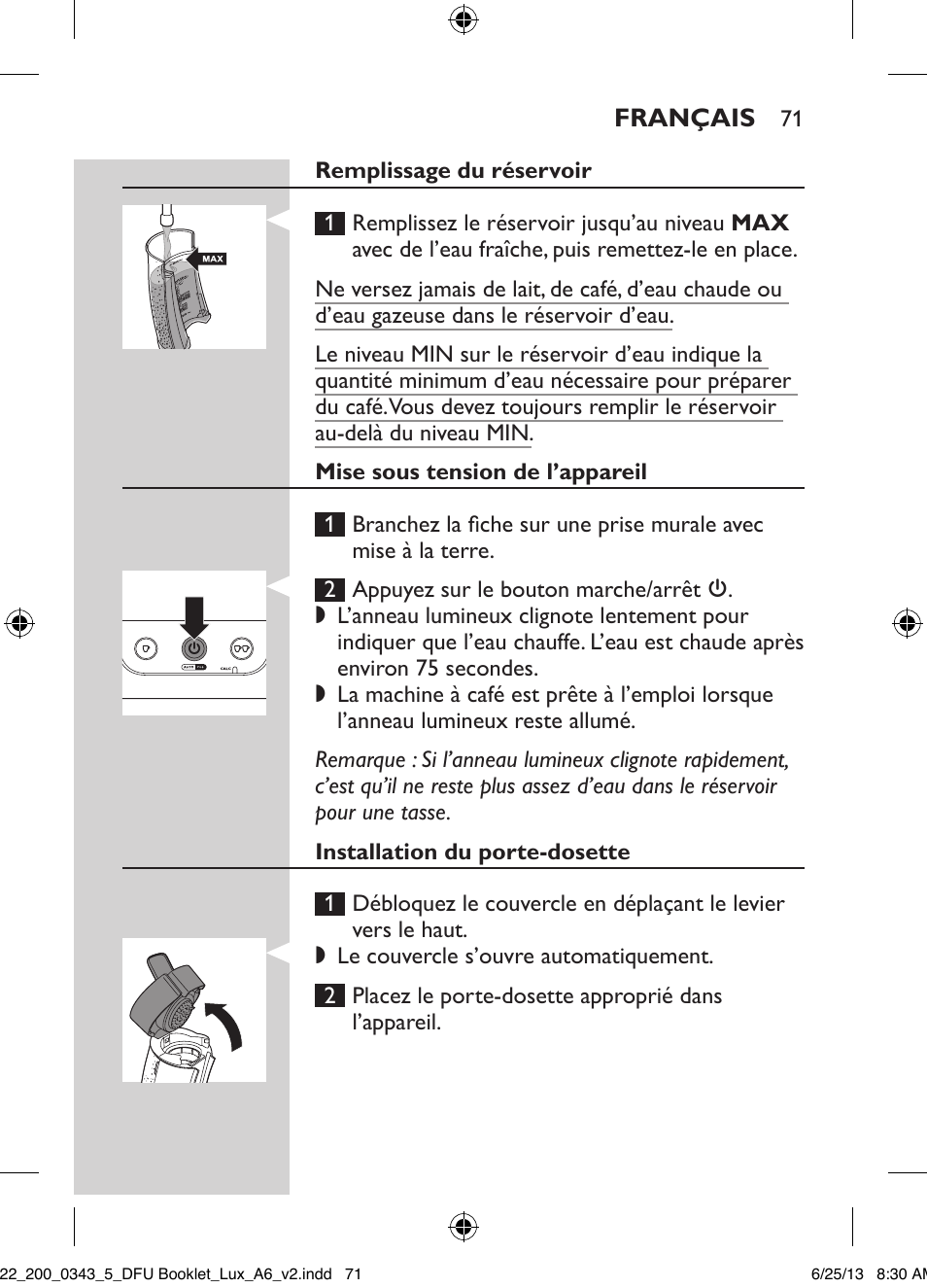 Philips SENSEO® Viva Café Kaffeepadmaschine User Manual | Page 71 / 118