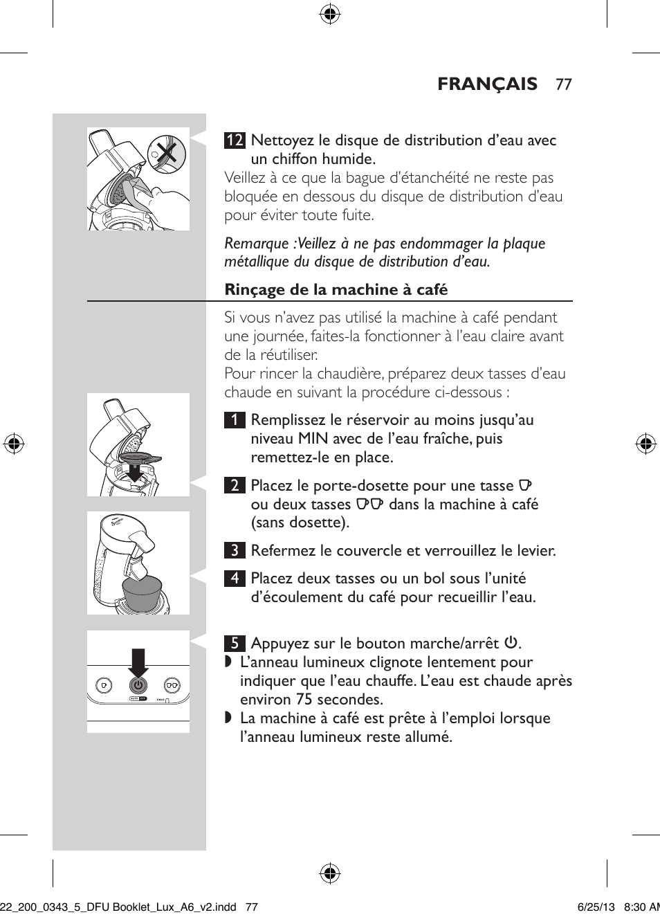 Philips SENSEO® Viva Café Kaffeepadmaschine User Manual | Page 77 / 118