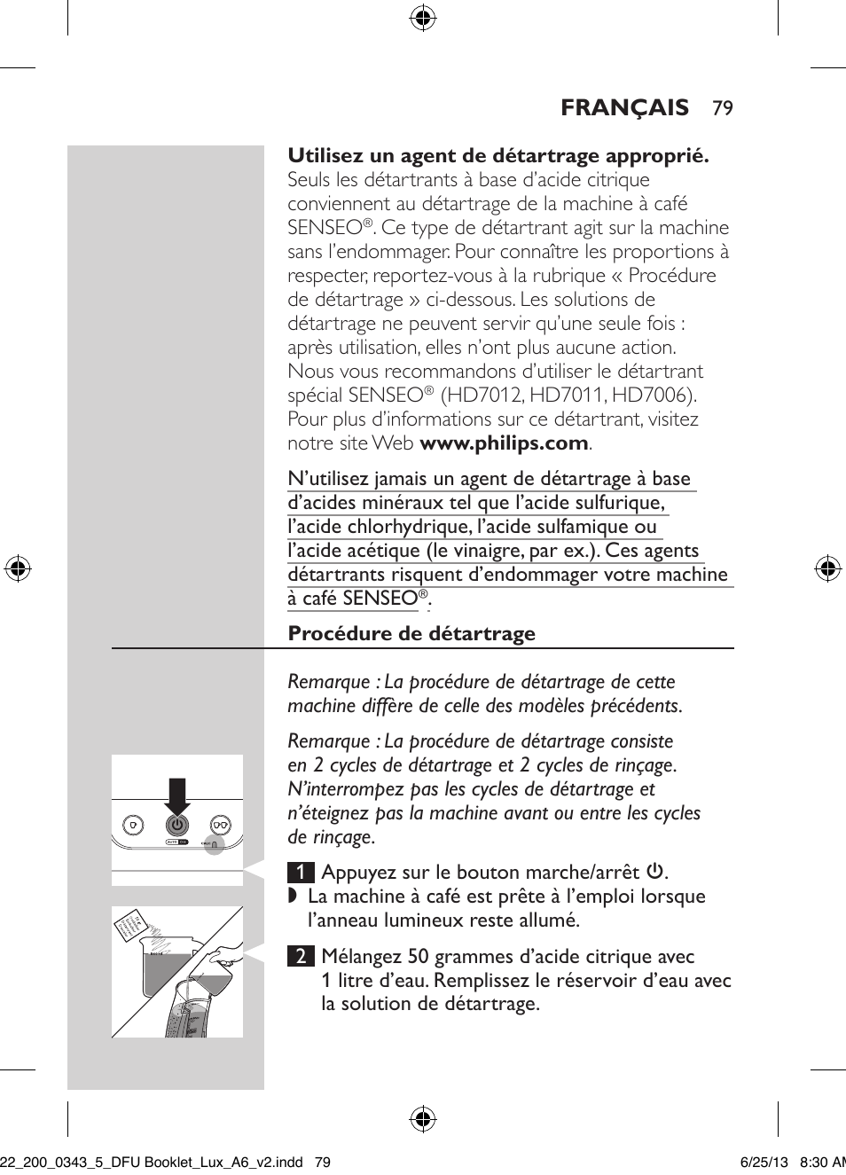 Philips SENSEO® Viva Café Kaffeepadmaschine User Manual | Page 79 / 118