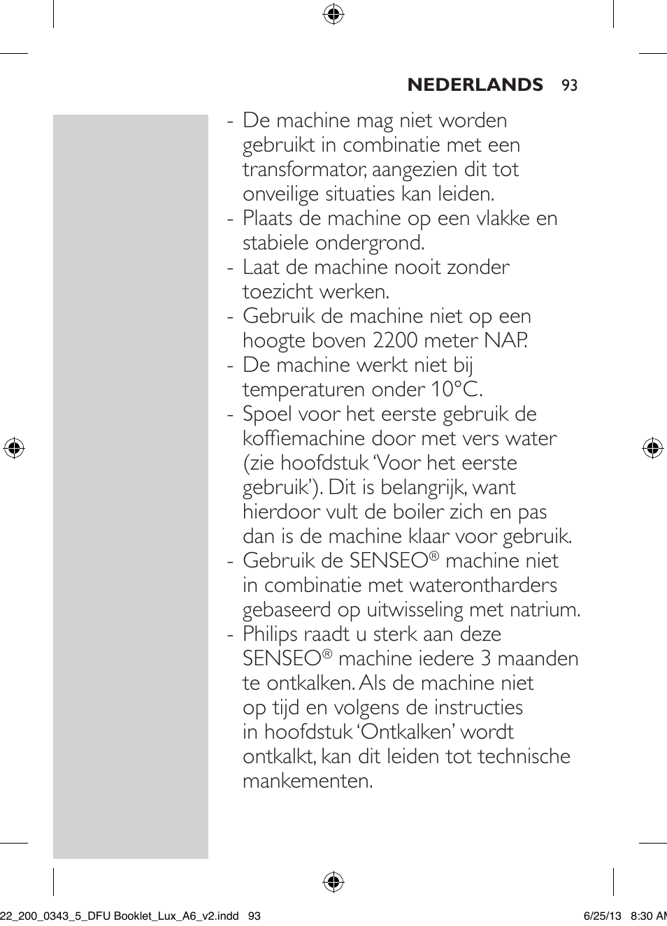 Philips SENSEO® Viva Café Kaffeepadmaschine User Manual | Page 93 / 118