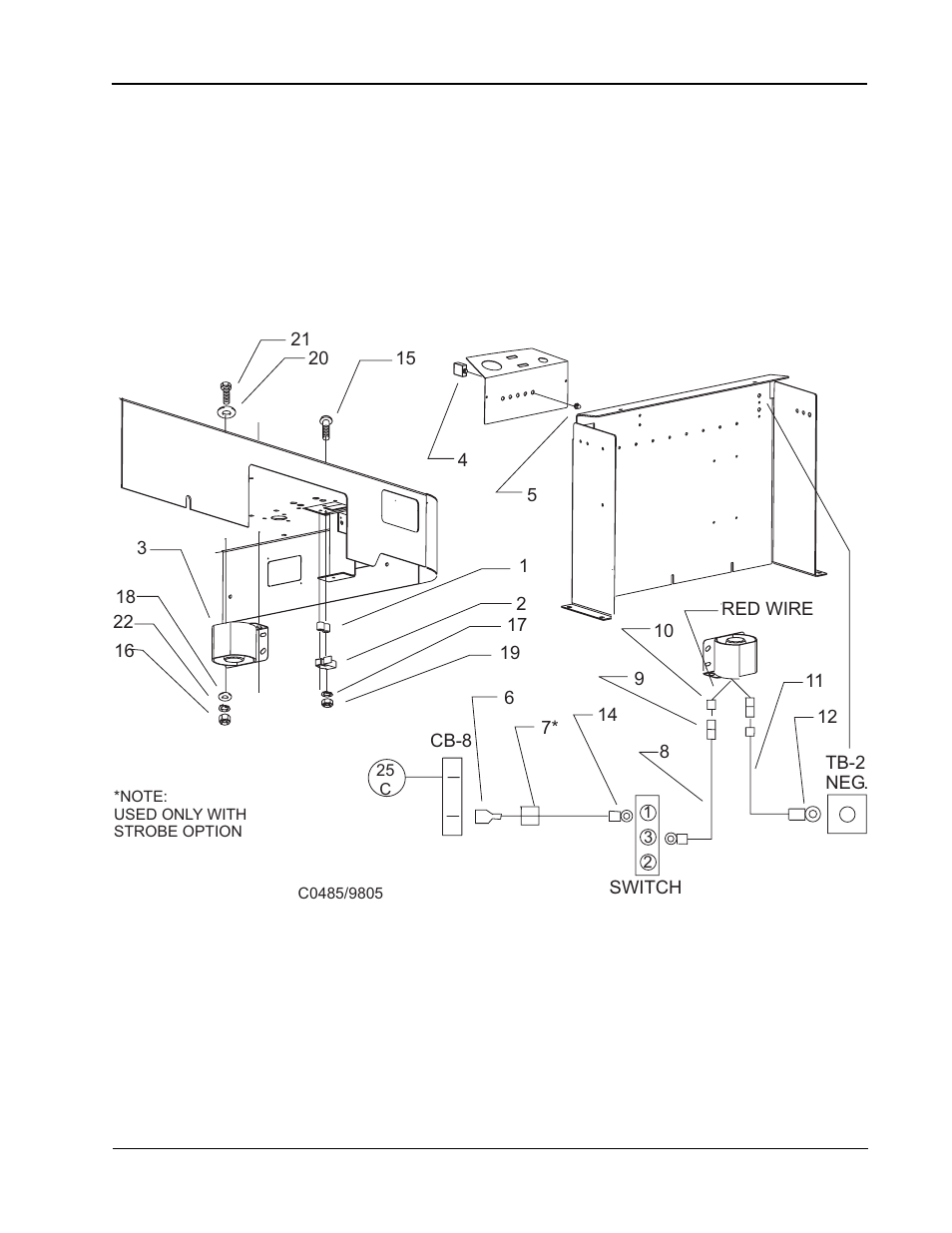 Back-up alarm - exploded view | Nilfisk-ALTO 114RS SWEEPER User Manual | Page 57 / 74