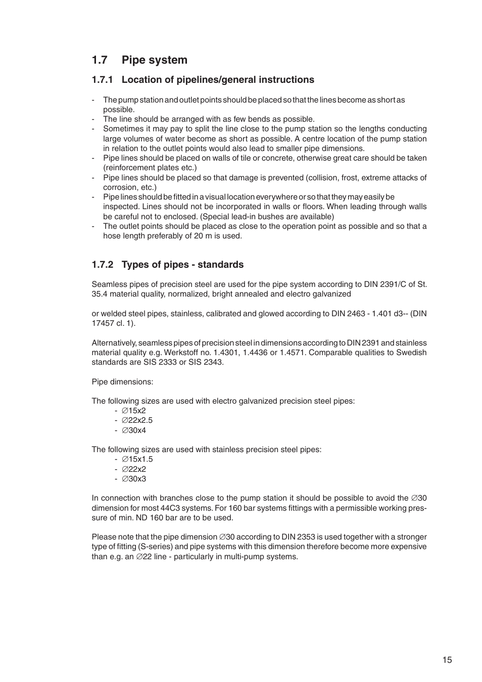 7 pipe system | Nilfisk-ALTO DELTABOOSTER 7309021 User Manual | Page 15 / 56