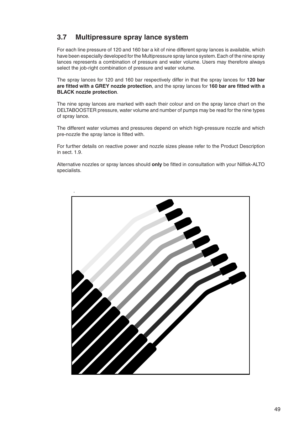 7 multipressure spray lance system | Nilfisk-ALTO DELTABOOSTER 7309021 User Manual | Page 49 / 56