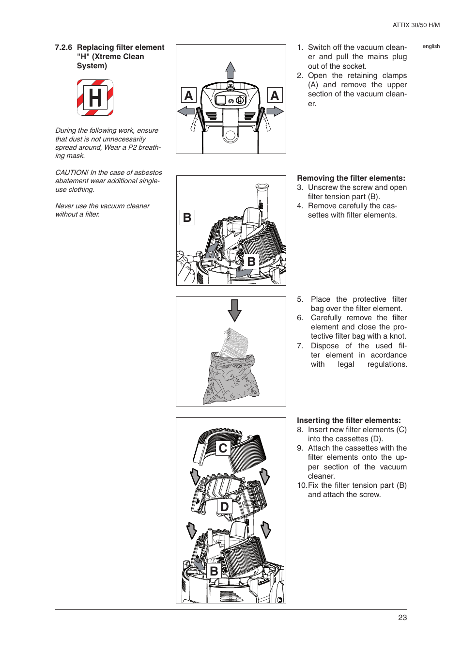 Bc d | Nilfisk-ALTO 30 H User Manual | Page 25 / 32