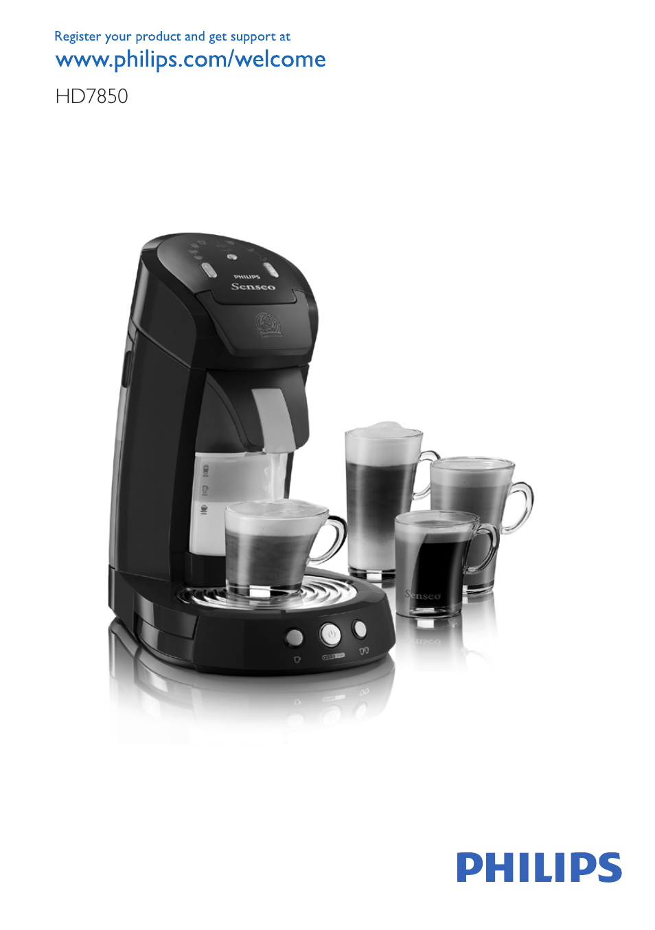 Philips SENSEO® Latte Select Kaffeepadmaschine User Manual | 102 pages