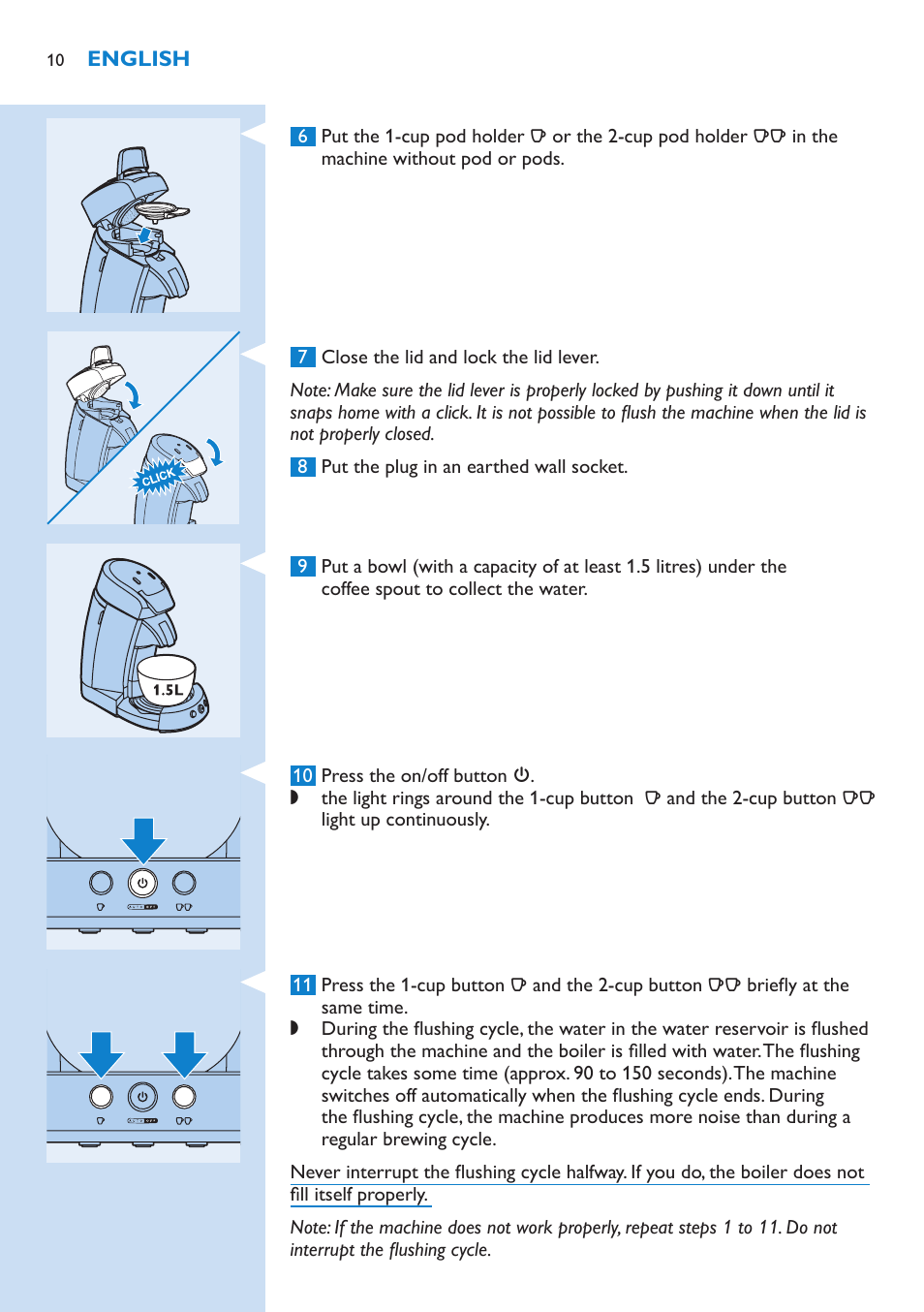 Philips SENSEO® Latte Select Kaffeepadmaschine User Manual | Page 10 / 102