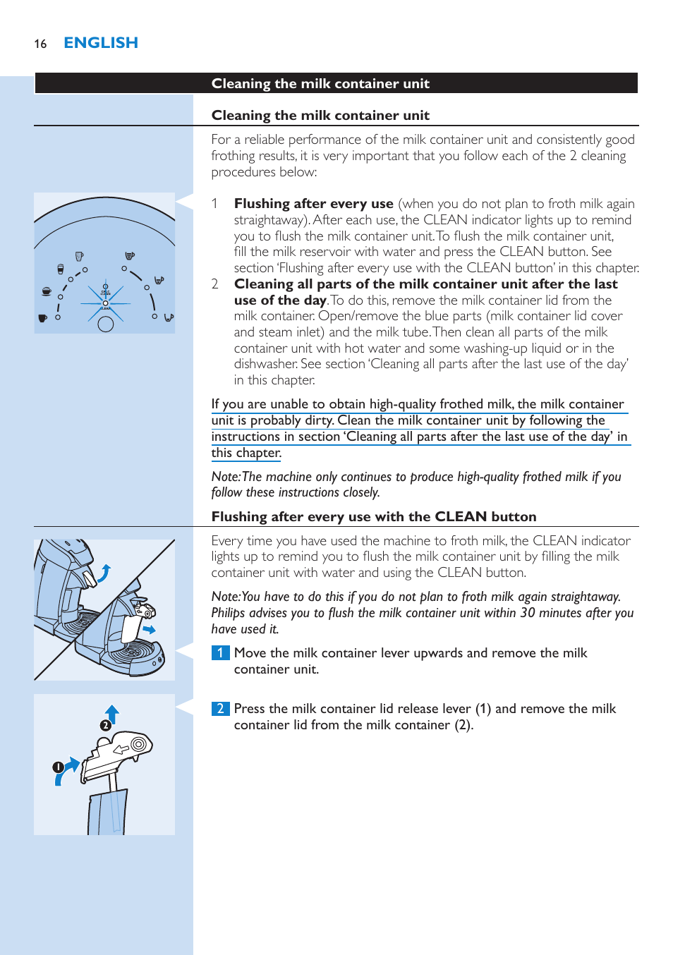 Philips SENSEO® Latte Select Kaffeepadmaschine User Manual | Page 16 / 102