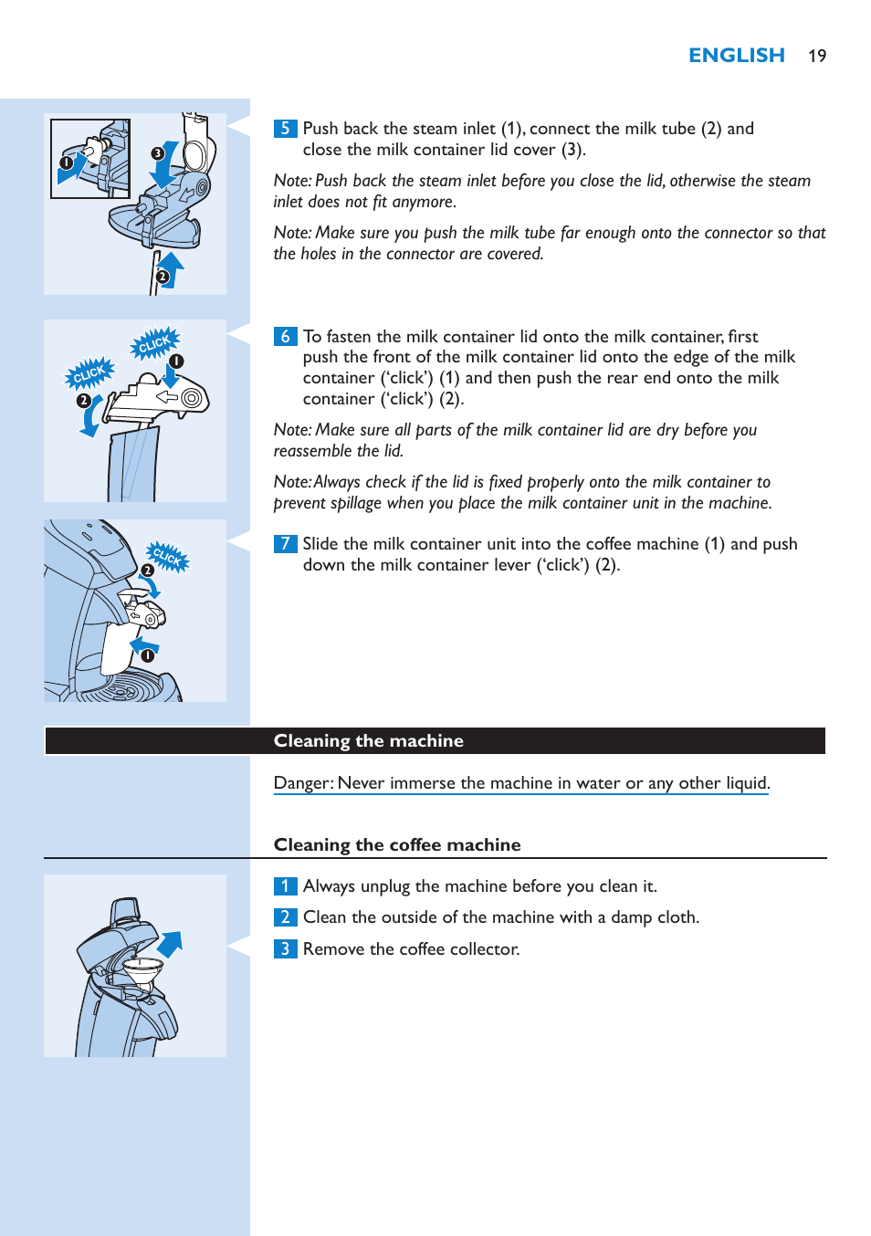 Philips SENSEO® Latte Select Kaffeepadmaschine User Manual | Page 19 / 102